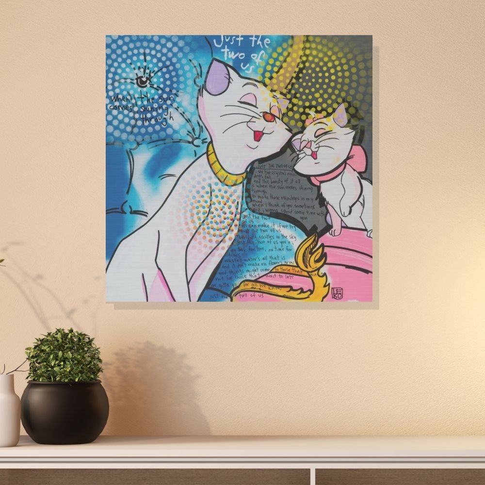 Just the Two of Us - Lebo Brushed Aluminum Artbond